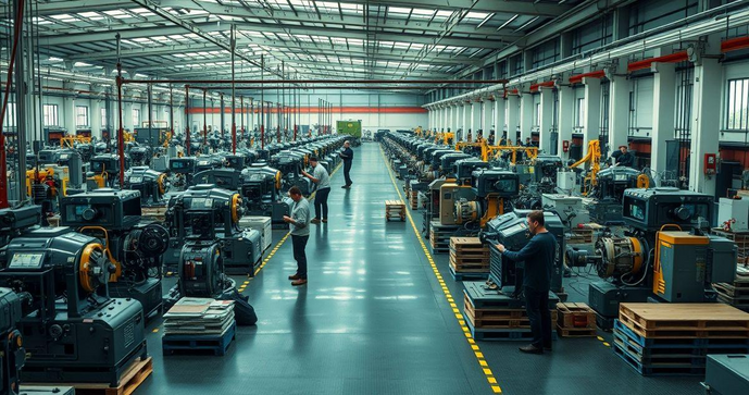 Montagem de equipamentos industriais: Produtividade